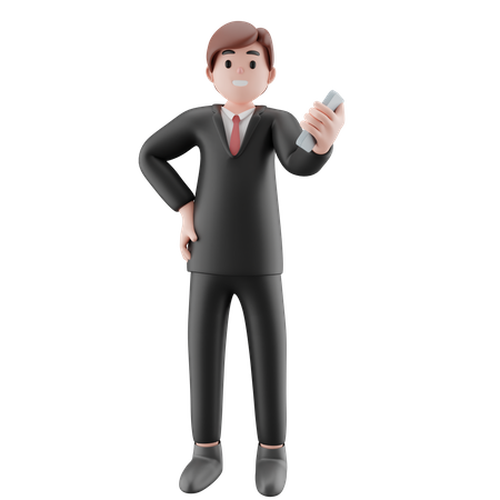 Businessman asking for job opportunity  3D Illustration