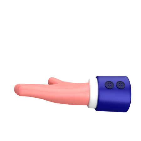 Businessman asking or showing hand gesture sign  3D Icon