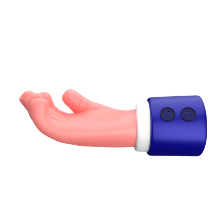 Businessman asking or showing hand gesture sign  3D Icon