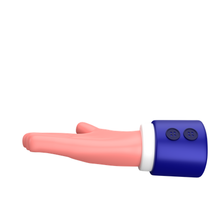 Businessman asking or showing hand gesture sign 3D Icon