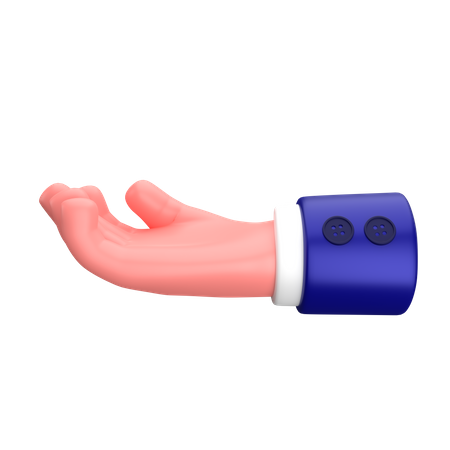 Businessman asking or showing hand gesture sign 3D Icon