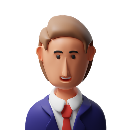 Businessman avatar  3D Icon