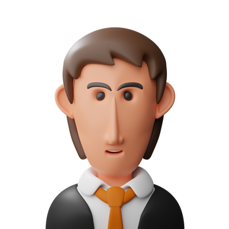 Businessman avatar  3D Icon