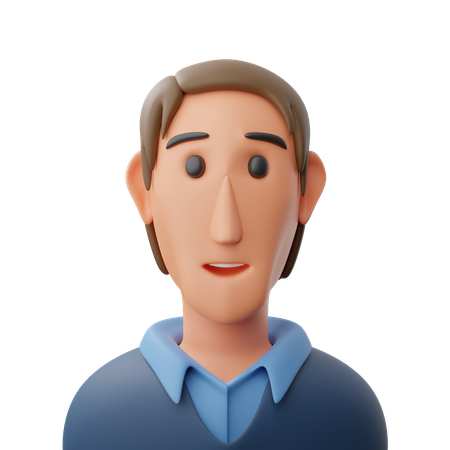 Businessman avatar  3D Icon