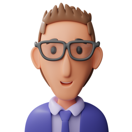 Businessman avatar  3D Icon