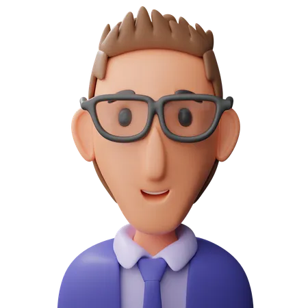 Businessman avatar  3D Icon