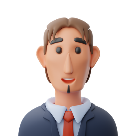 Businessman avatar  3D Icon