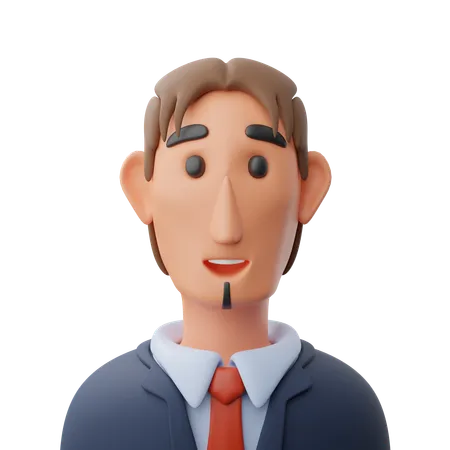 Businessman avatar  3D Icon