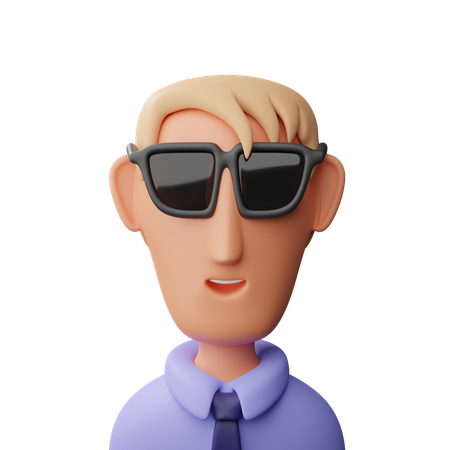 Businessman avatar  3D Icon