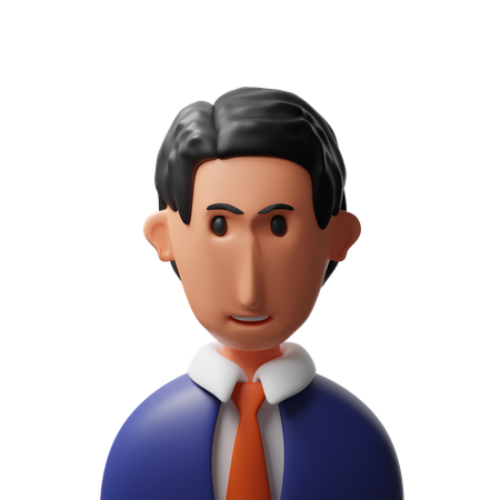 Businessman avatar  3D Icon