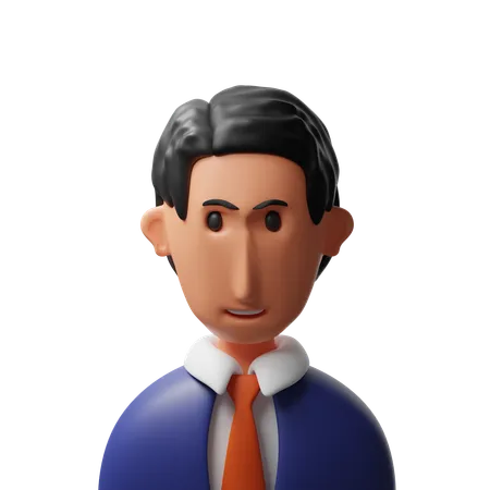 Businessman avatar  3D Icon