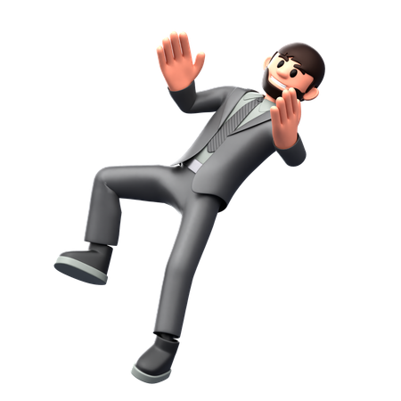 Businessman clapping  3D Illustration