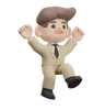 Businessman dancing