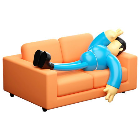 Businessman Exhausted  3D Icon