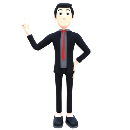 Businessman Gives Advise  3D Illustration