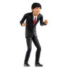 Businessman Giving Anrgy Pose