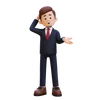 Businessman Giving Confused Pose