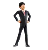 Businessman Giving Standing Pose