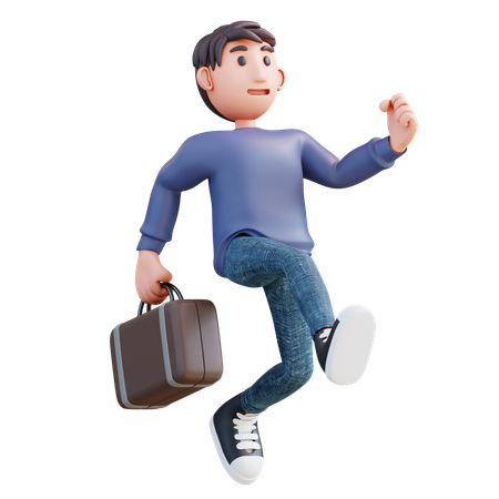 Businessman Got To Work  3D Icon