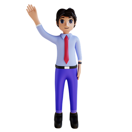Businessman Greeting  3D Icon