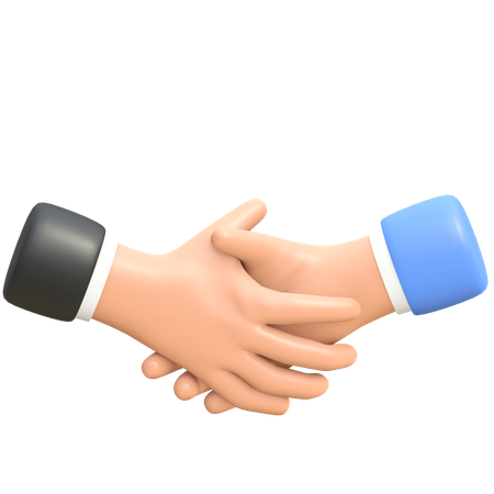 Businessman handshake  3D Illustration