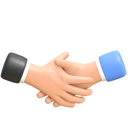 Businessman handshake  3D Illustration