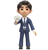 Businessman Holding Money