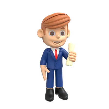 Businessman Character 3 D Illustration 3D Illustration
