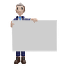 holding white board 3d images