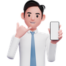 businessman call me emoji 3d