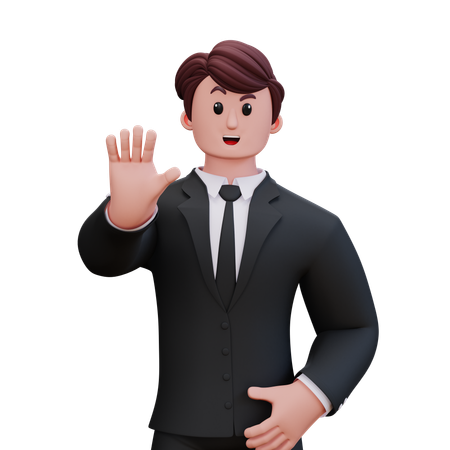 Businessman Is Alerting  3D Icon