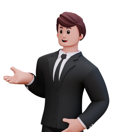 Businessman Is Appreciating  3D Icon