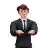 Businessman Is Explaining