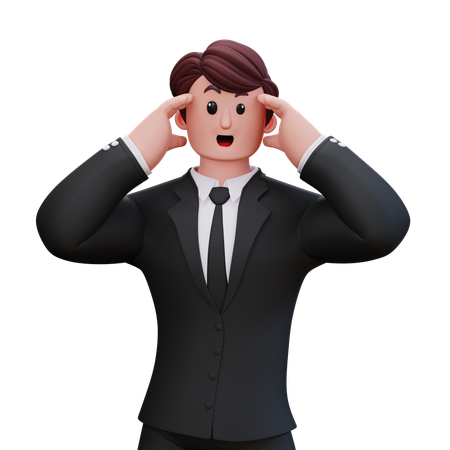 Businessman Is Frustrated  3D Icon