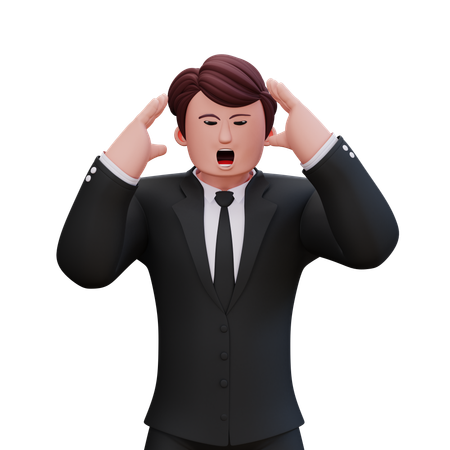 Businessman Is Irritated  3D Icon
