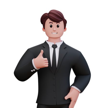 Businessman Is Motivating  3D Illustration