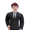 Businessman Is Standing Confidently
