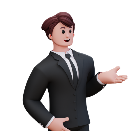 Businessman Is Surprised  3D Illustration