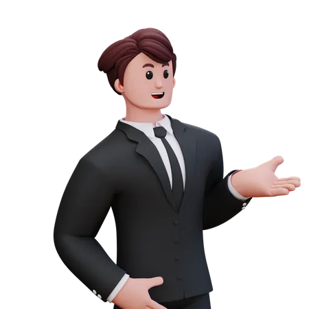Businessman Is Surprised  3D Illustration