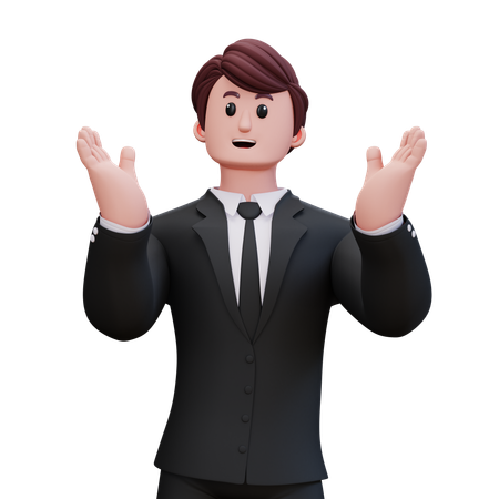 Businessman Is Upset  3D Illustration