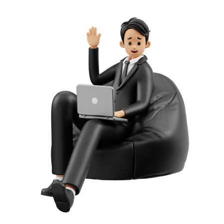 Businessman Is Worried  3D Illustration