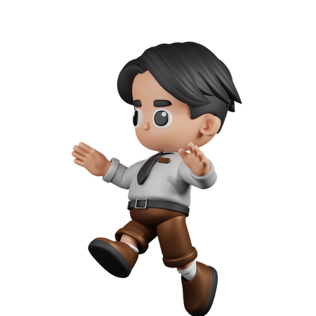 Businessman Jumping  3D Icon