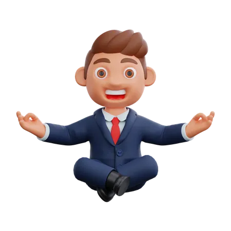 3 D Businessman Character Manager In Different Poses And Business Activities 3D Illustration