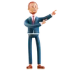 Businessman pointing pose
