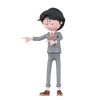 Businessman Pointing Right Side