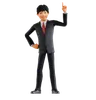 Businessman Pointing Up