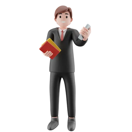 Businessman recruiting for job  3D Illustration