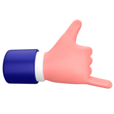 Businessman rock on hand gesture  3D Icon