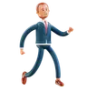 Businessman running