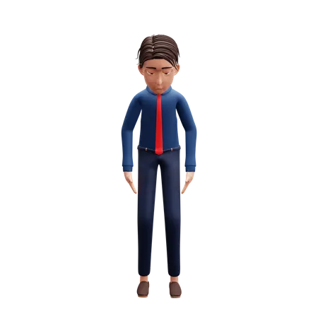 Businessman Sad  3D Illustration